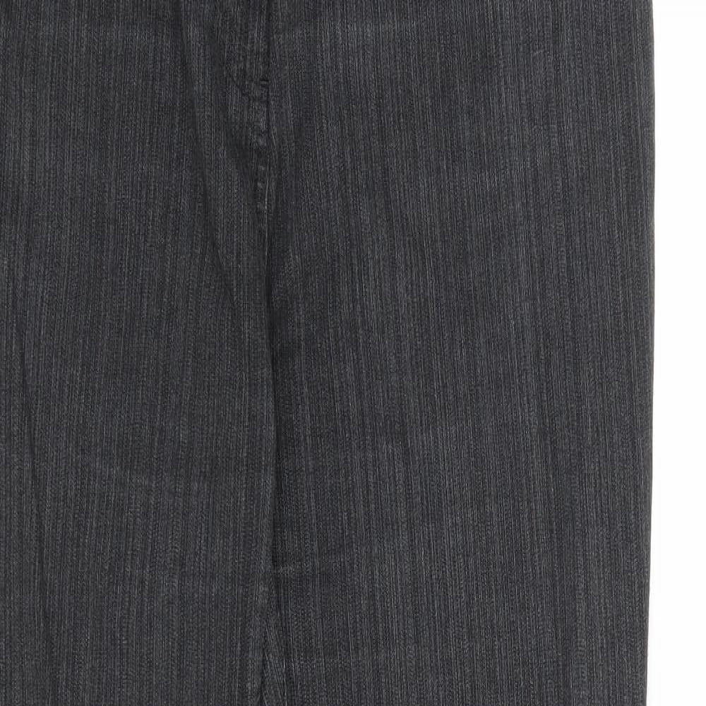 Per Una Womens Grey  Denim Bootcut Jeans Size 16 L30 in