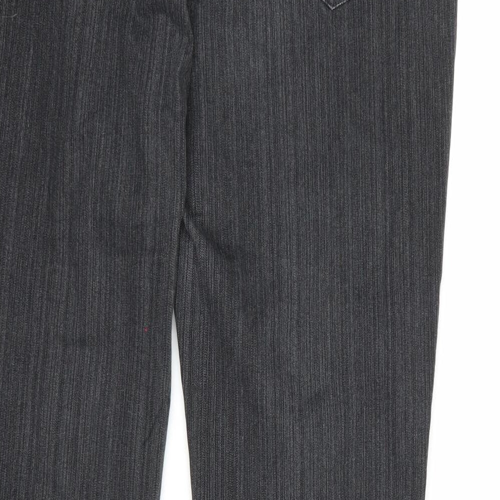 Per Una Womens Grey  Denim Bootcut Jeans Size 16 L30 in