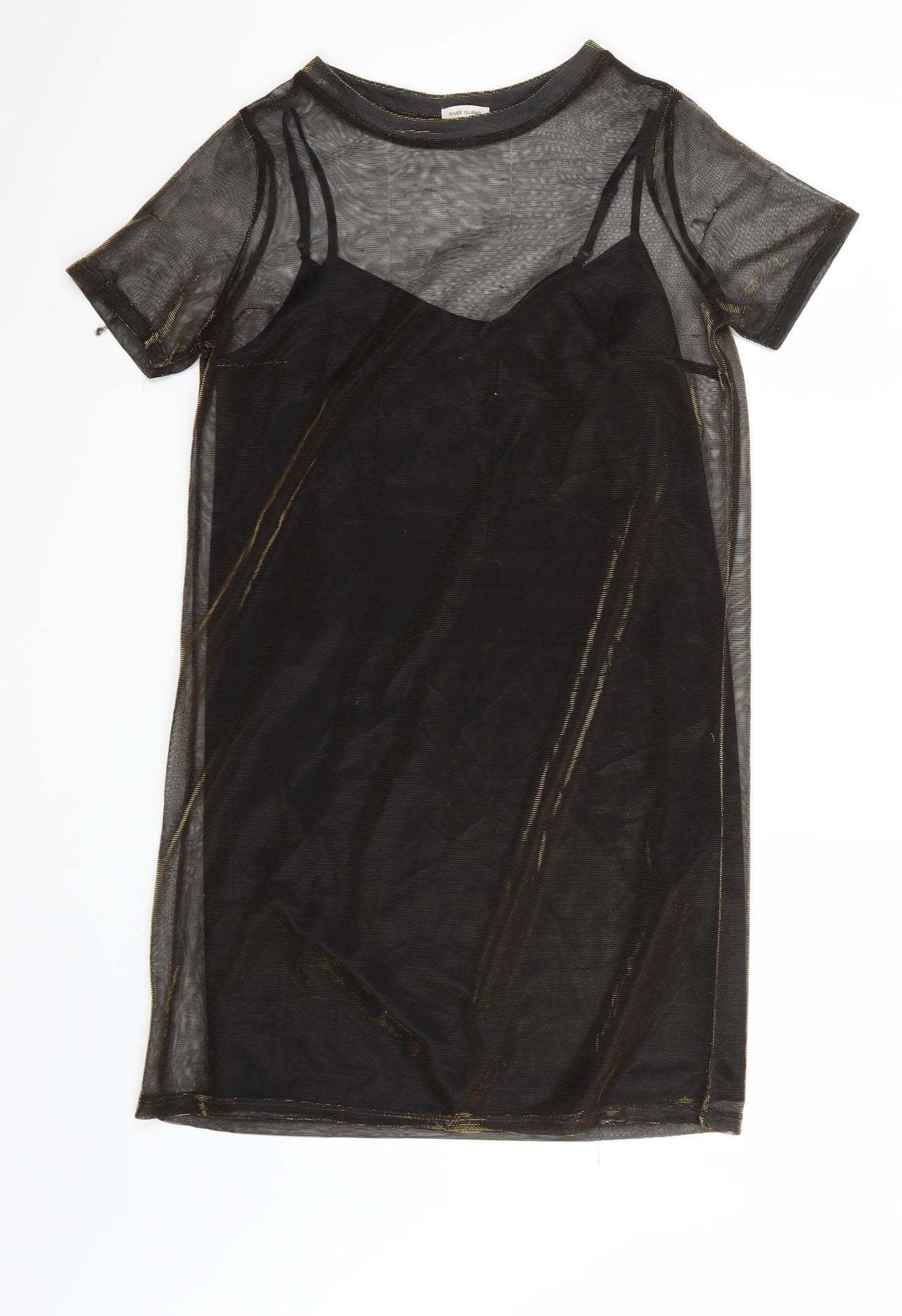River Island Womens Black   T-Shirt Dress  Size 8