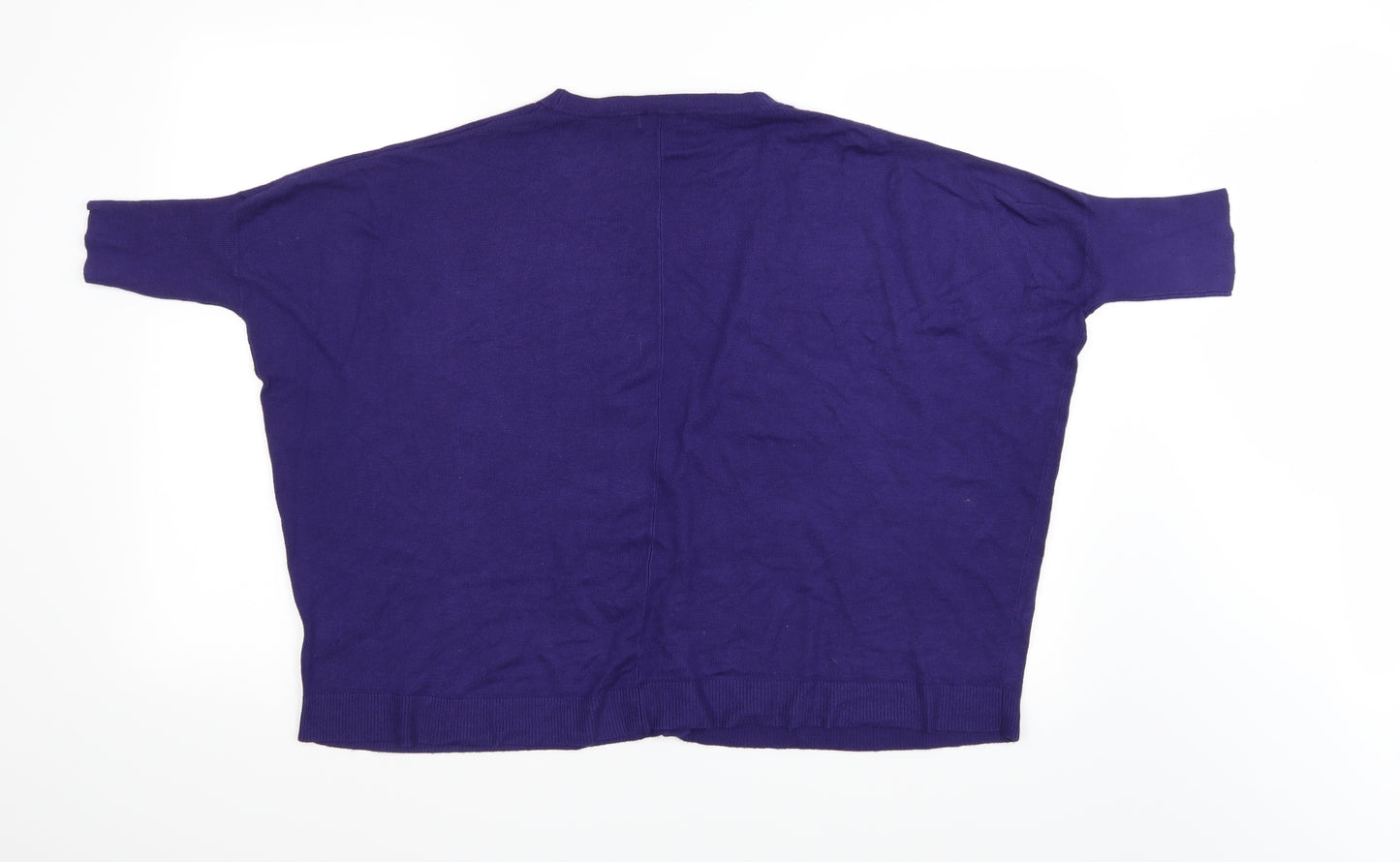 TU Womens Purple  Knit Cardigan Jumper Size 10
