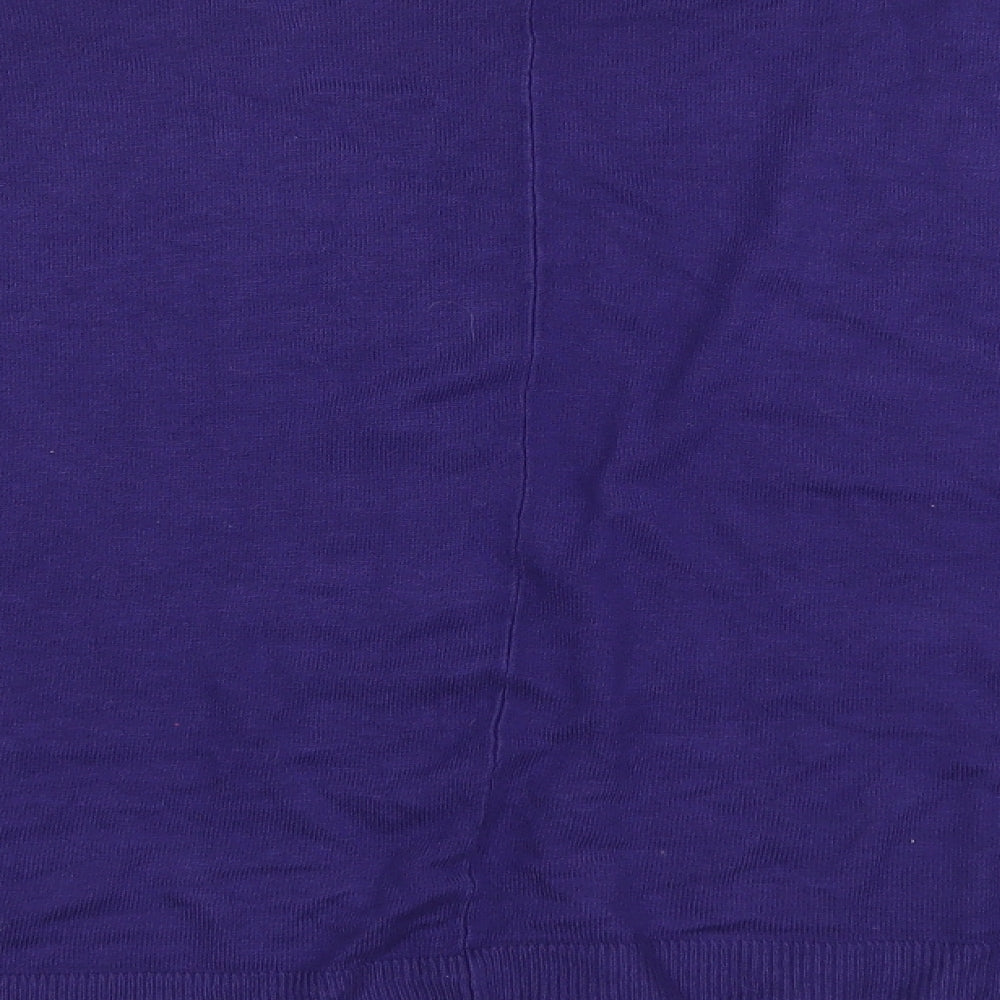 TU Womens Purple  Knit Cardigan Jumper Size 10