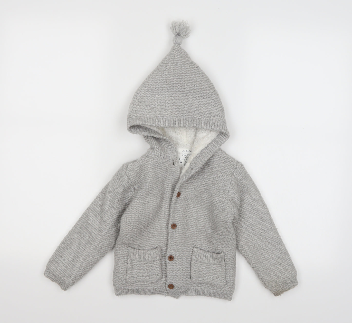 F&F Baby Grey  Knit Jacket  Size 18-24 Months