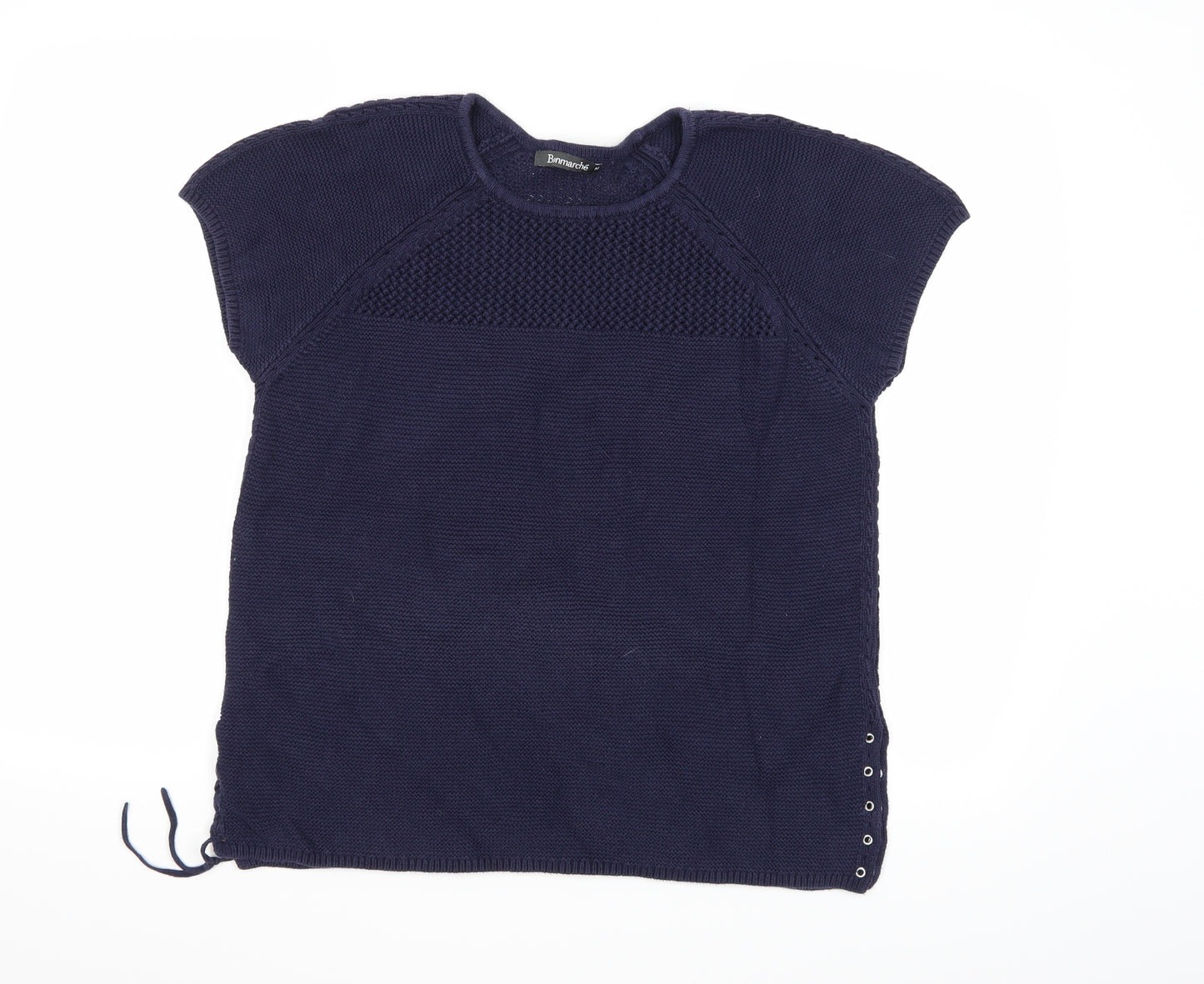 Bonmarché Womens Blue  Knit Pullover Jumper Size M