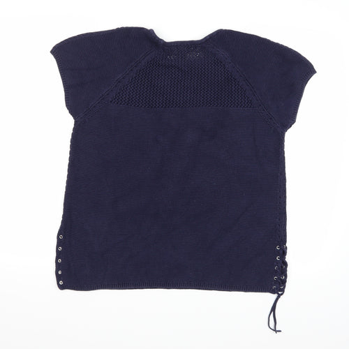 Bonmarché Womens Blue  Knit Pullover Jumper Size M