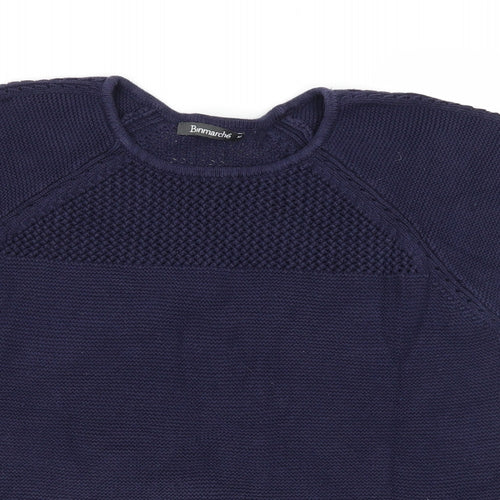 Bonmarché Womens Blue  Knit Pullover Jumper Size M