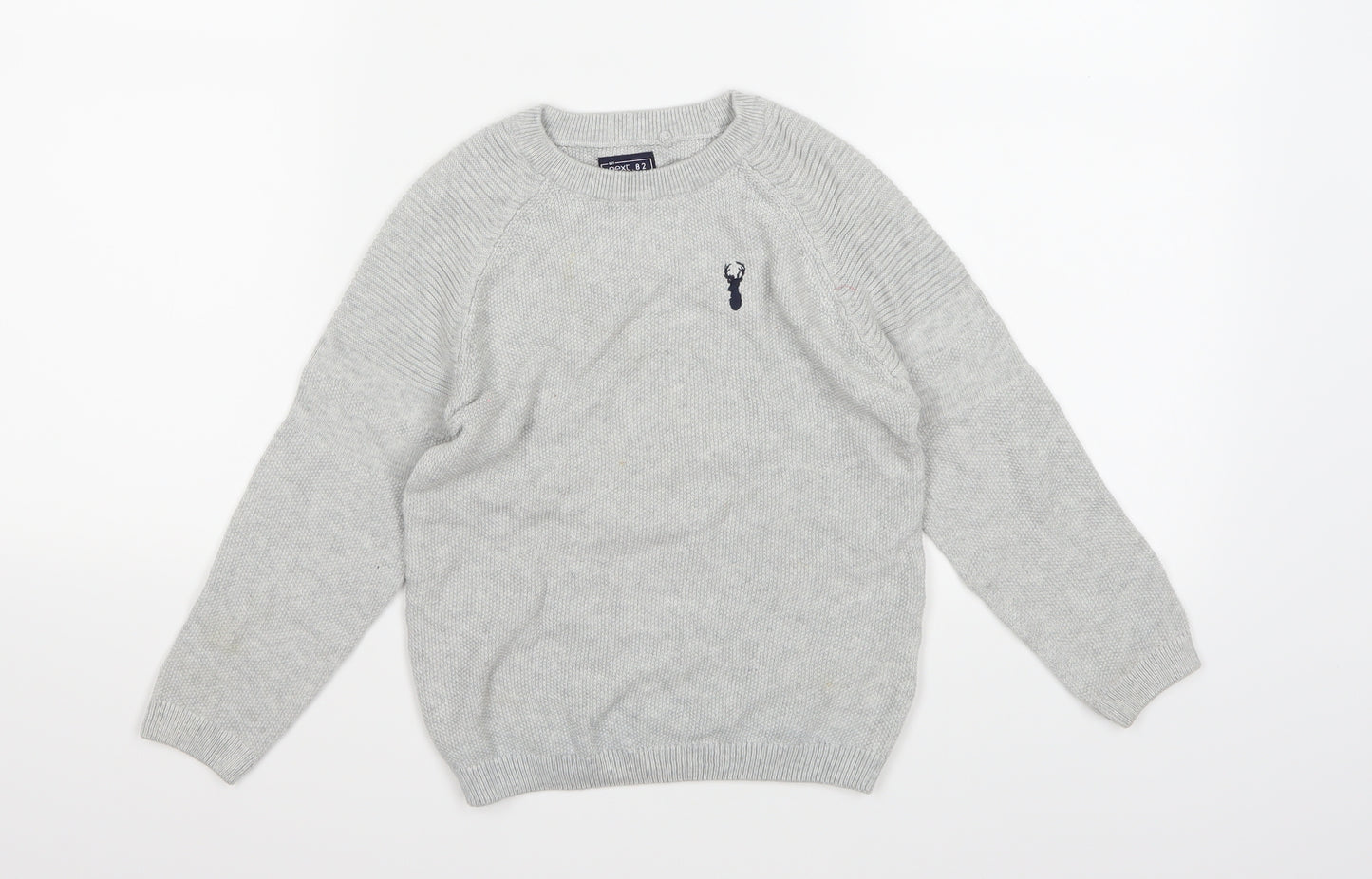 NEXT Boys Grey  Knit Pullover Jumper Size 5 Years