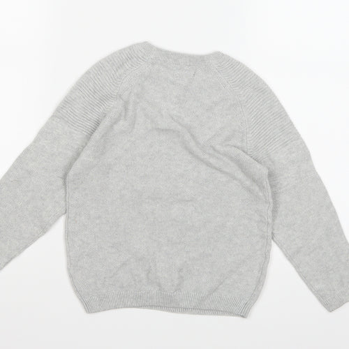 NEXT Boys Grey  Knit Pullover Jumper Size 5 Years