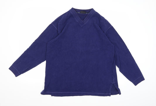NX Sport Womens Blue  Jersey Pullover Sweatshirt Size S