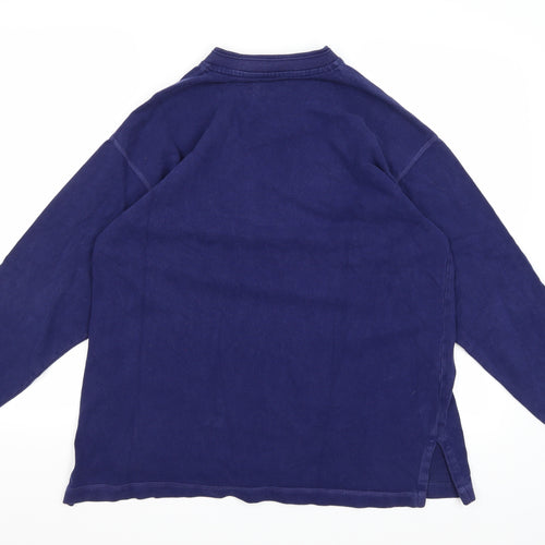 NX Sport Womens Blue  Jersey Pullover Sweatshirt Size S