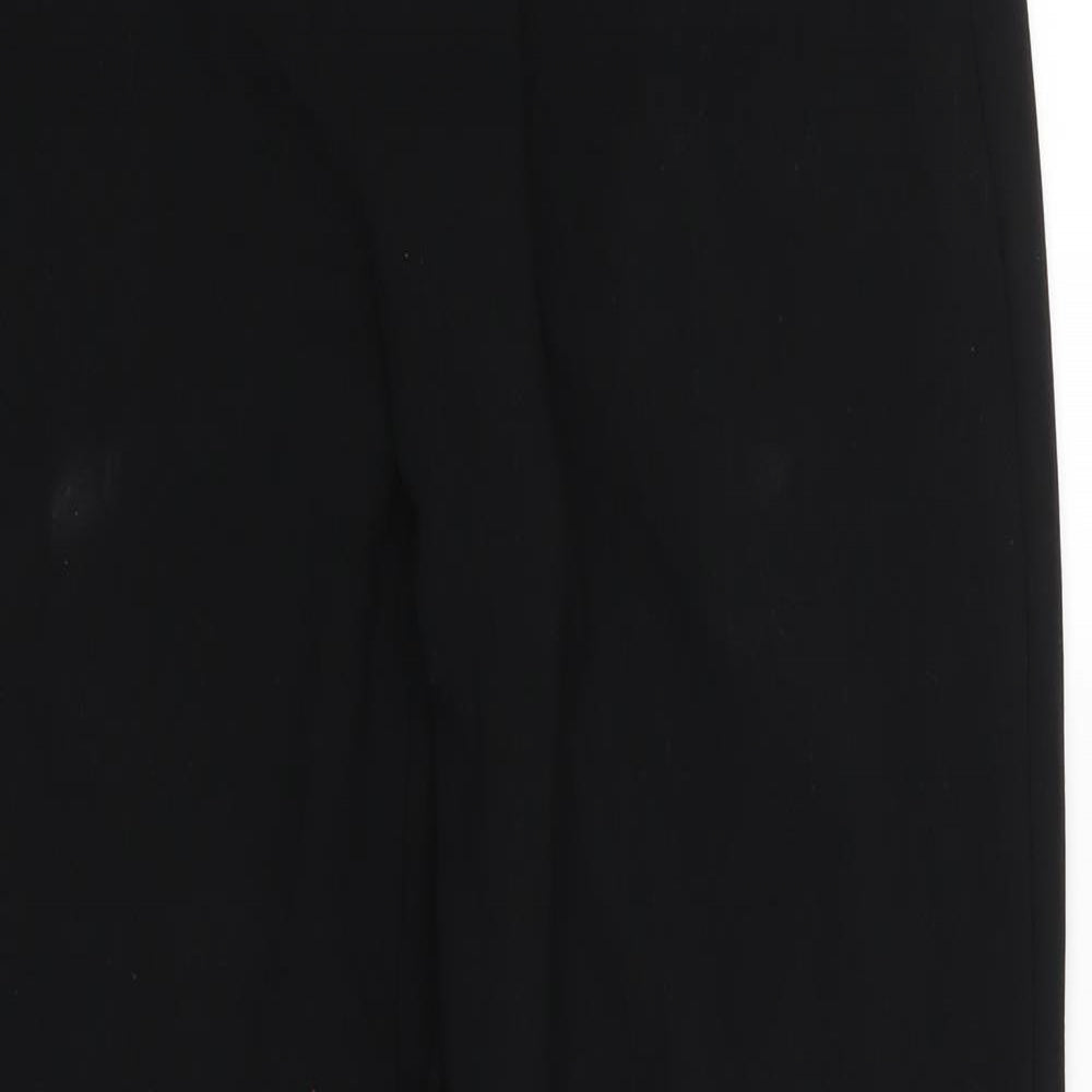 Marks and Spencer Womens Black  Rayon Trousers  Size 14 L30 in