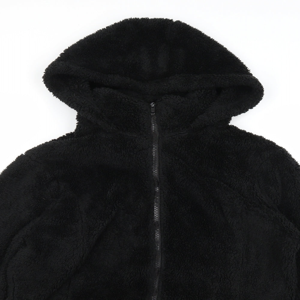 Kooosin Womens Black  Fleece Jacket  Size 2XL