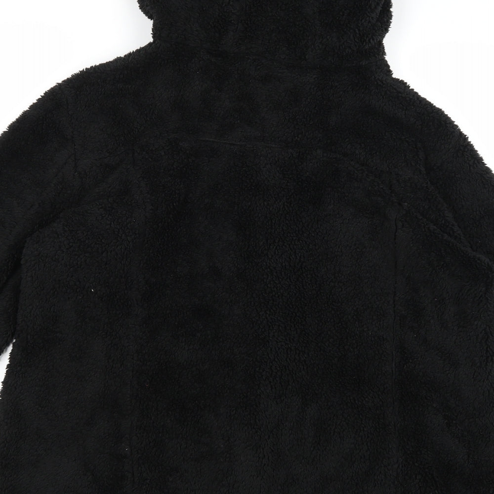 Kooosin Womens Black  Fleece Jacket  Size 2XL