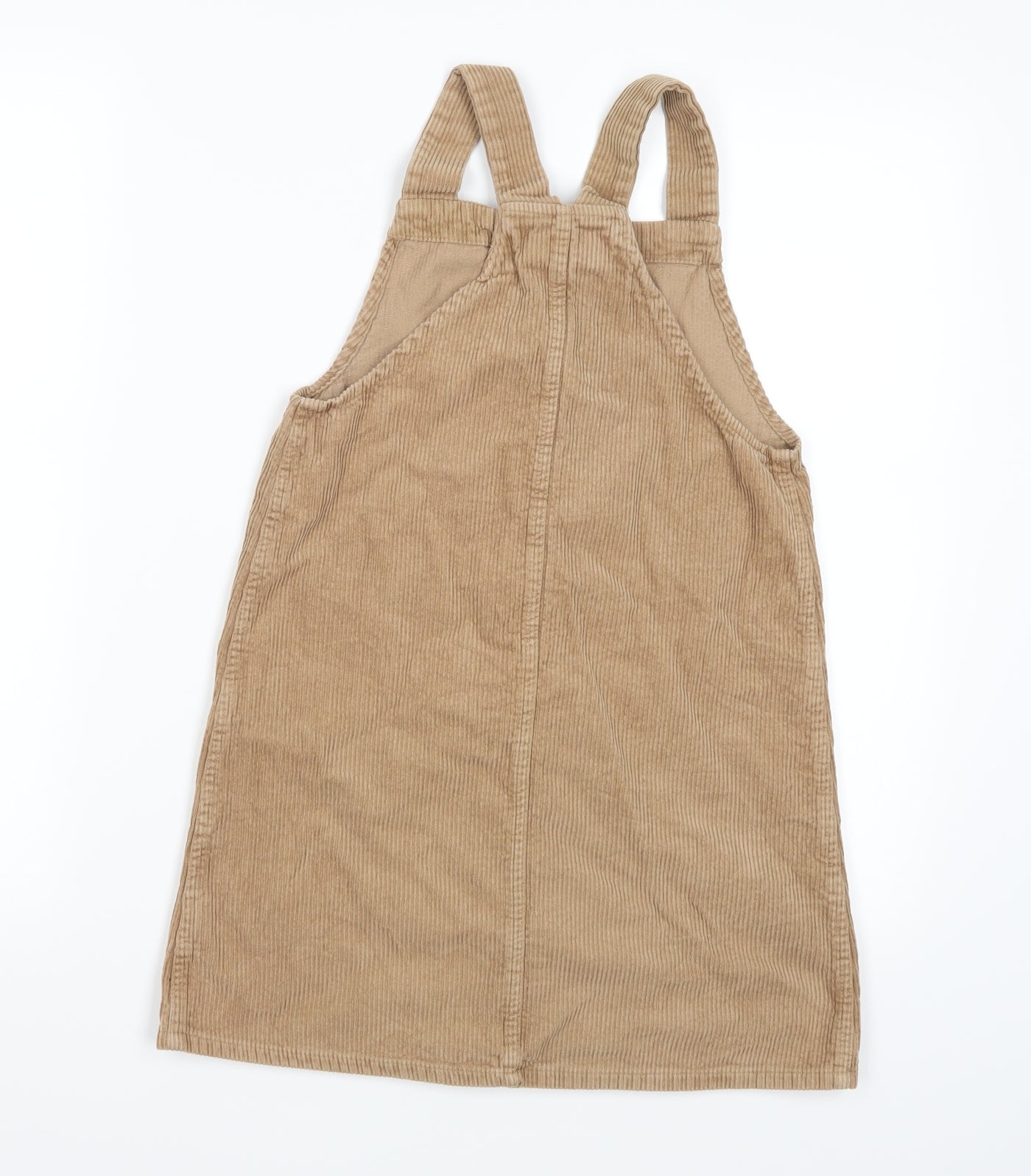 Denim Co. Girls Brown  Corduroy Pinafore/Dungaree Dress  Size 10-11 Years