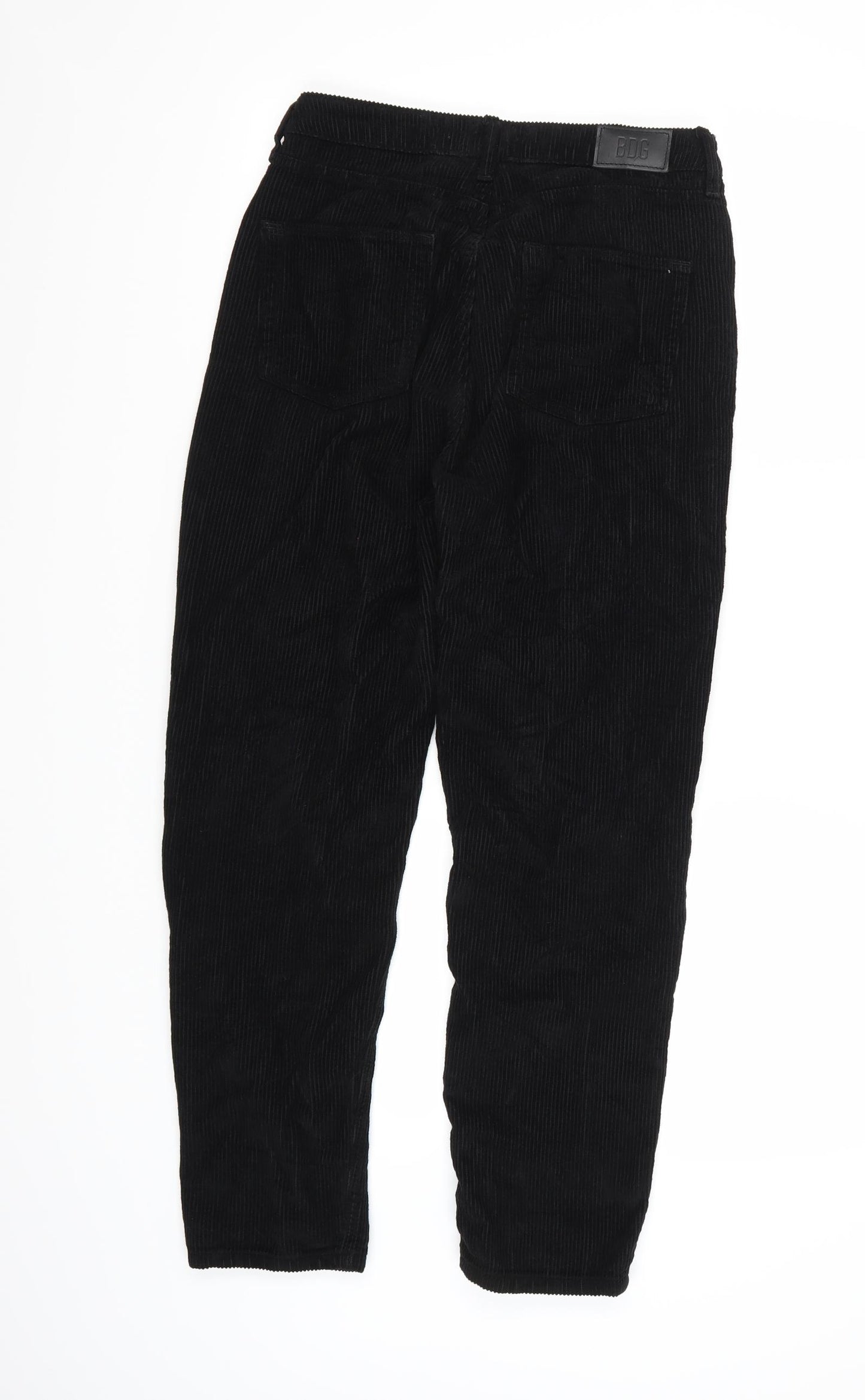 BDG Womens Black  Corduroy Mom Jeans  L30 in