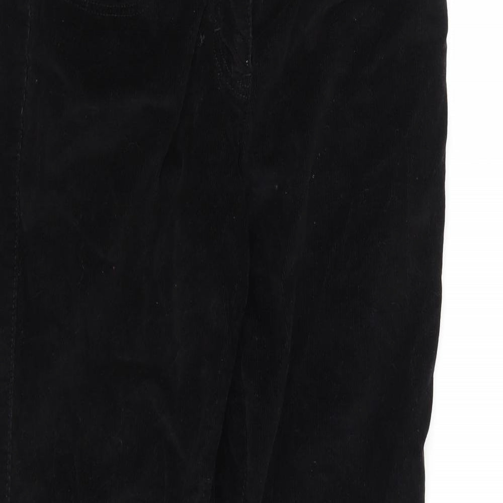 NEXT Womens Black  Corduroy Trousers  Size 12 L27 in