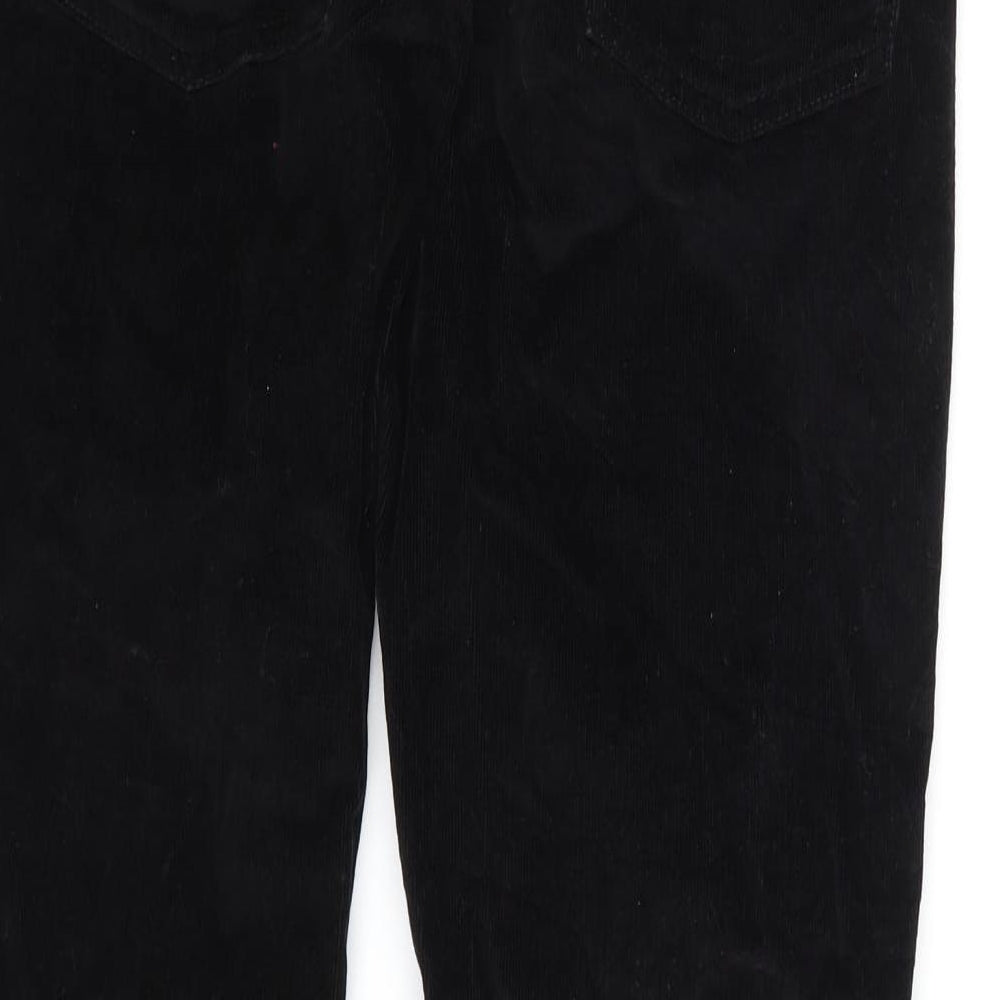 NEXT Womens Black  Corduroy Trousers  Size 12 L27 in