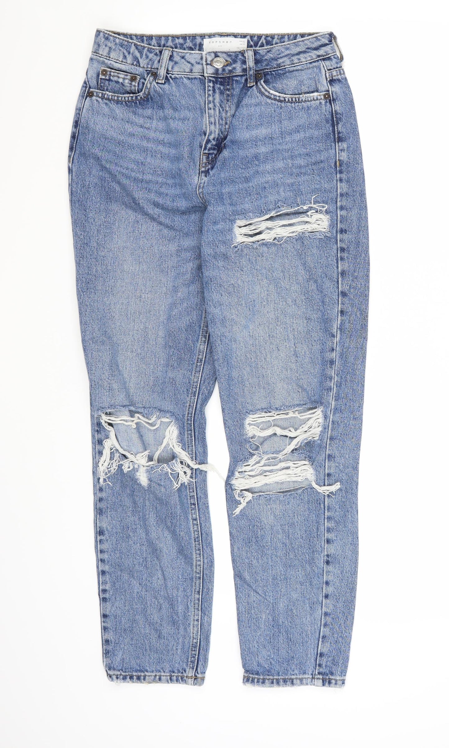 Topshop Womens Blue  Denim Mom Jeans  L30 in