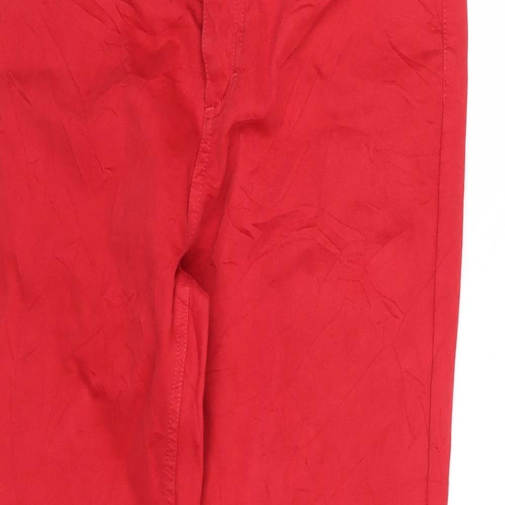 Gerard Darel Womens Red  Denim Straight Jeans Size 12 L26 in