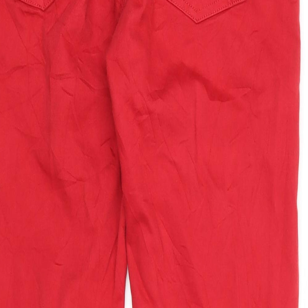 Gerard Darel Womens Red  Denim Straight Jeans Size 12 L26 in