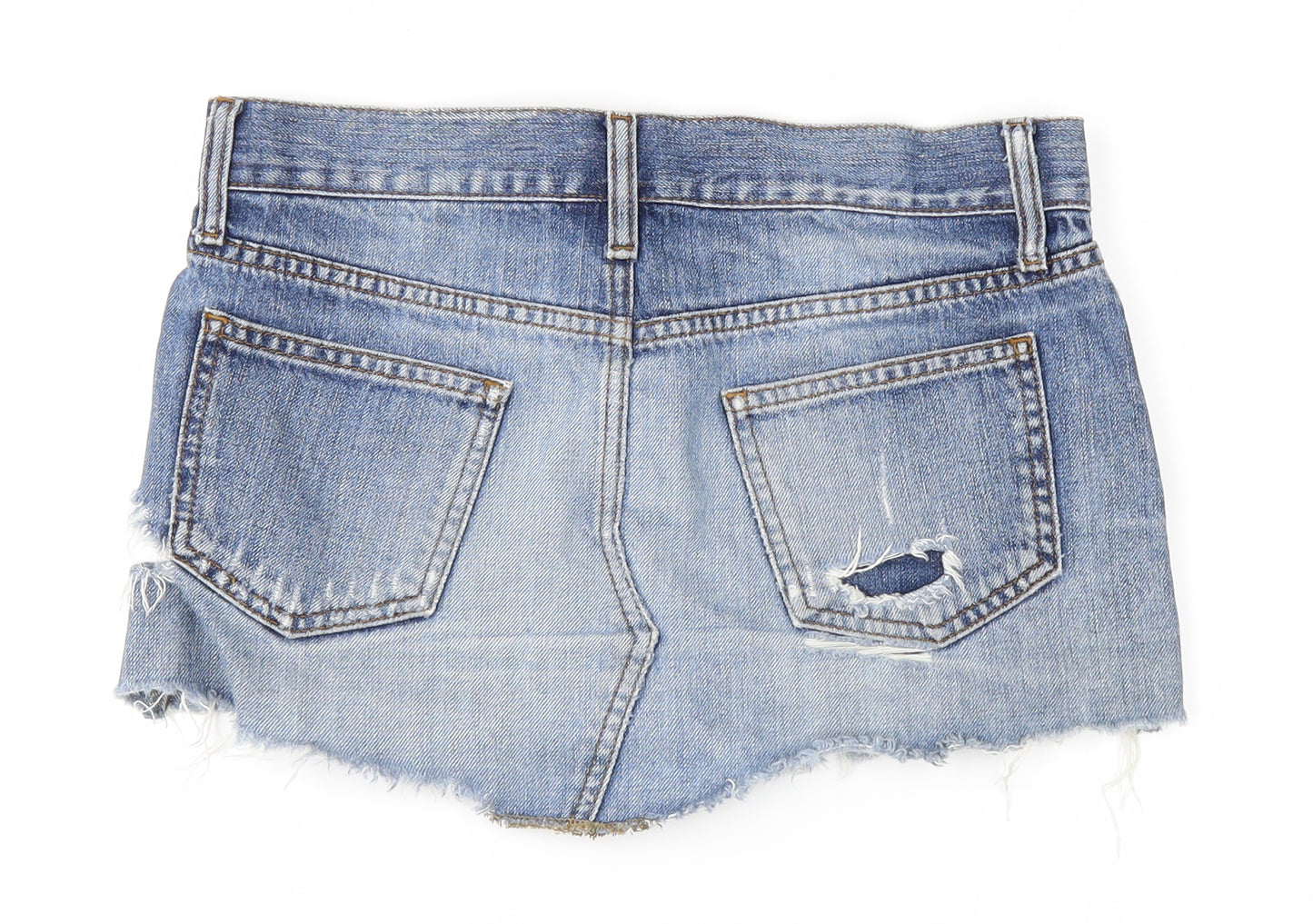 Topshop Womens Blue  Denim A-Line Skirt Size 8