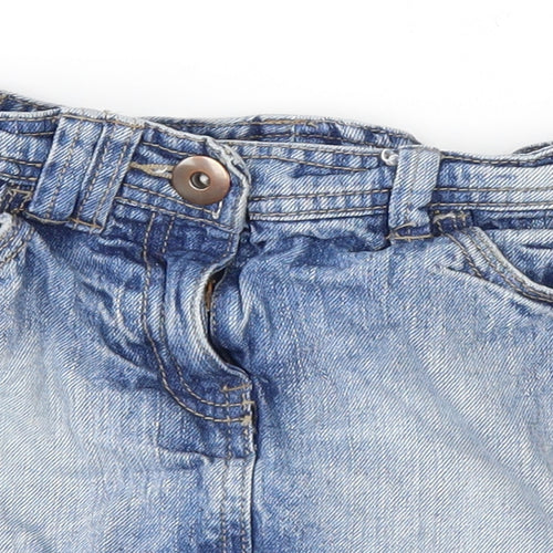NEXT Girls Blue  Denim A-Line Skirt Size 7 Years