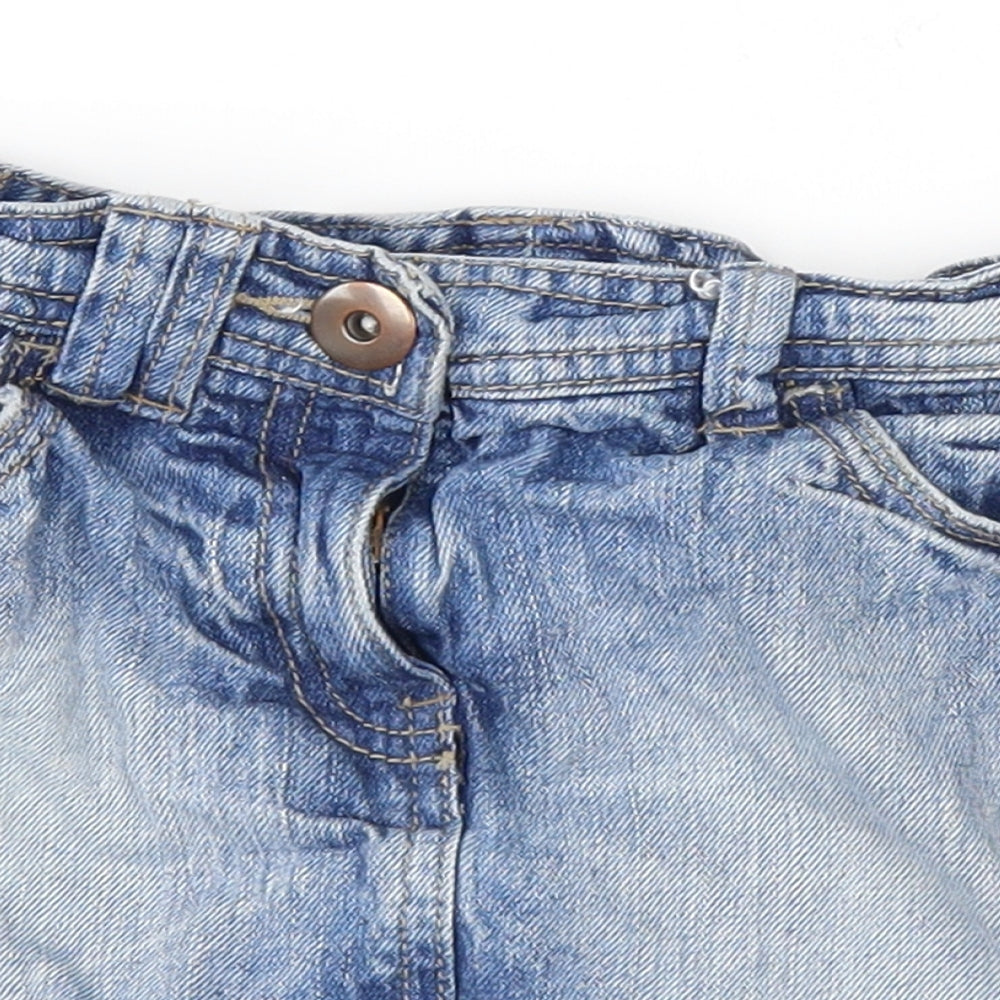 NEXT Girls Blue  Denim A-Line Skirt Size 7 Years