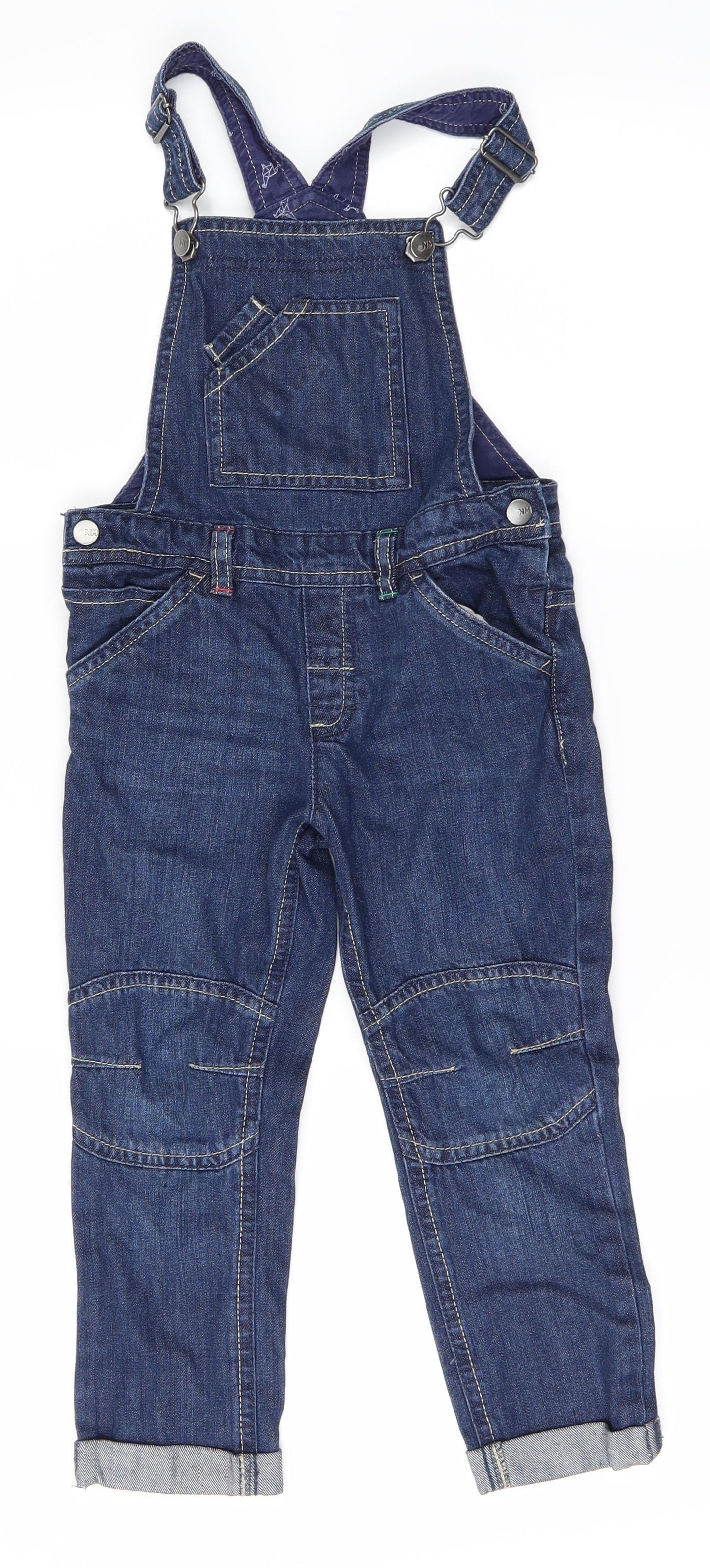Nutmeg Boys Blue  Denim Straight Jeans Size 3-4 Years - Dungaree