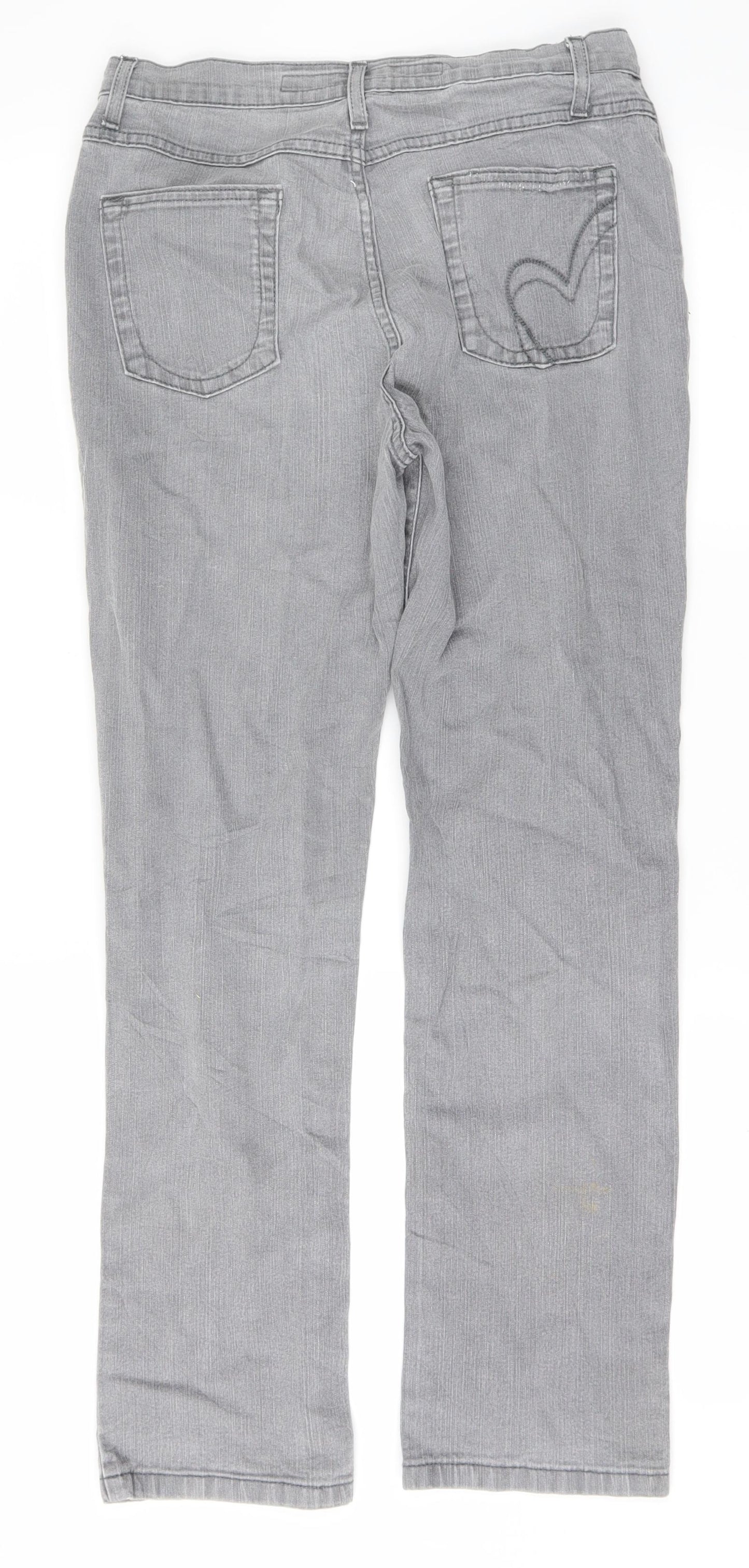 PERUNA Womens Grey   Skinny Jeans Size 10 L27 in