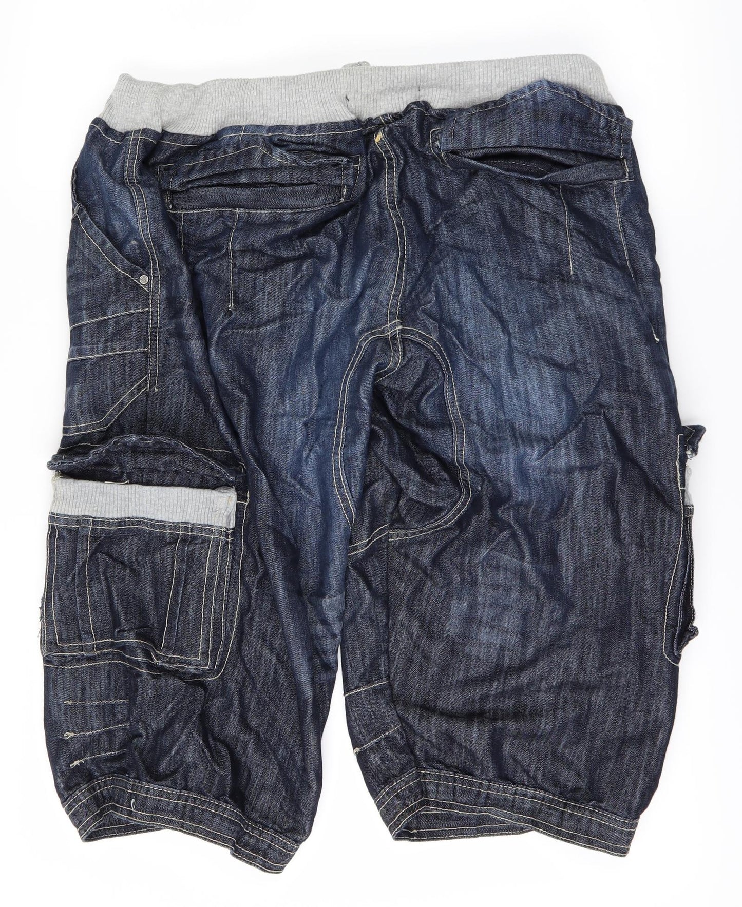 AIRWALK Mens Blue  Denim Cargo Shorts Size 3XL