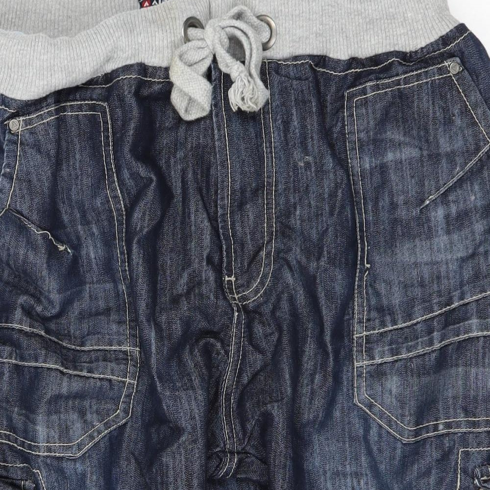 AIRWALK Mens Blue  Denim Cargo Shorts Size 3XL