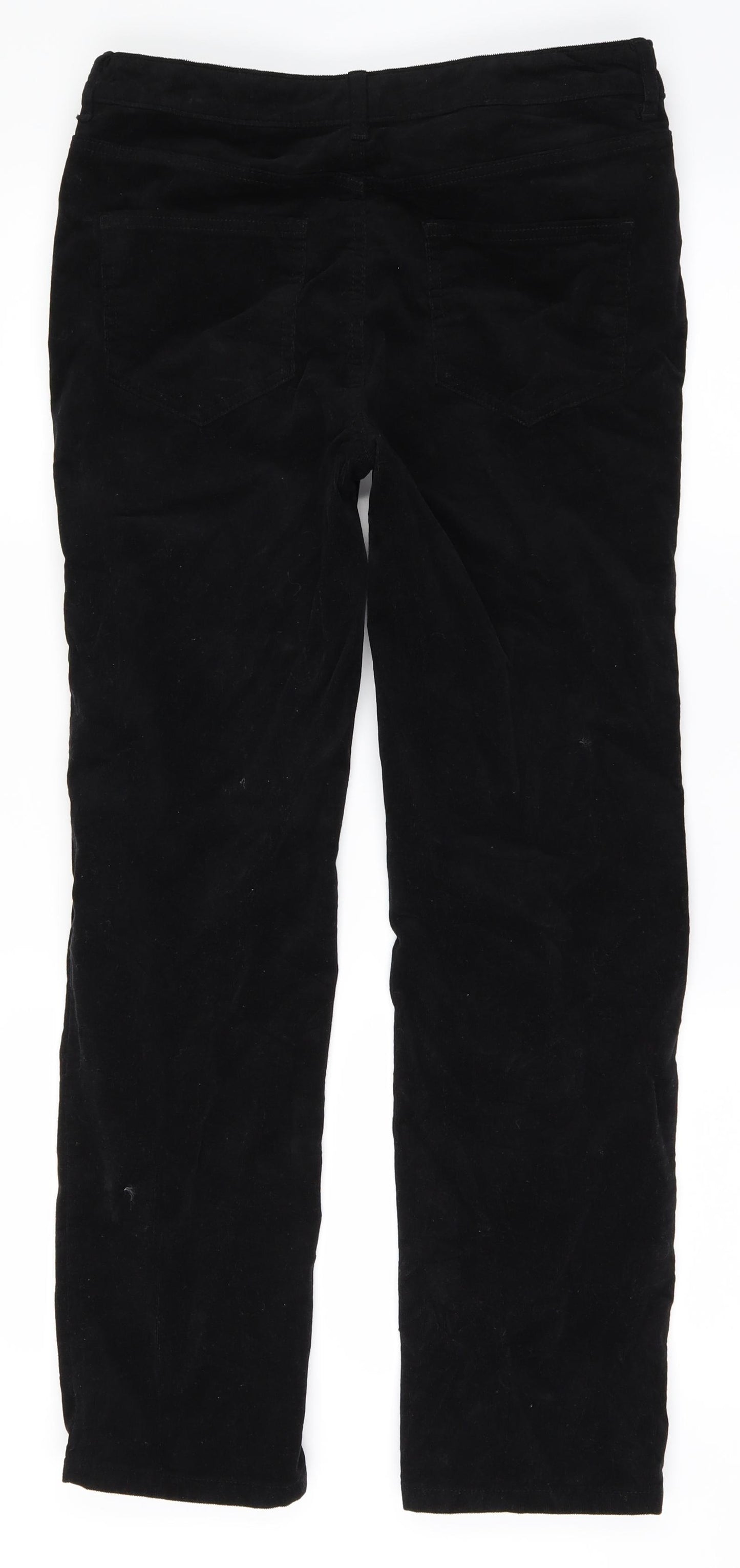 m&s Womens Black   Straight Jeans Size 12 L28 in