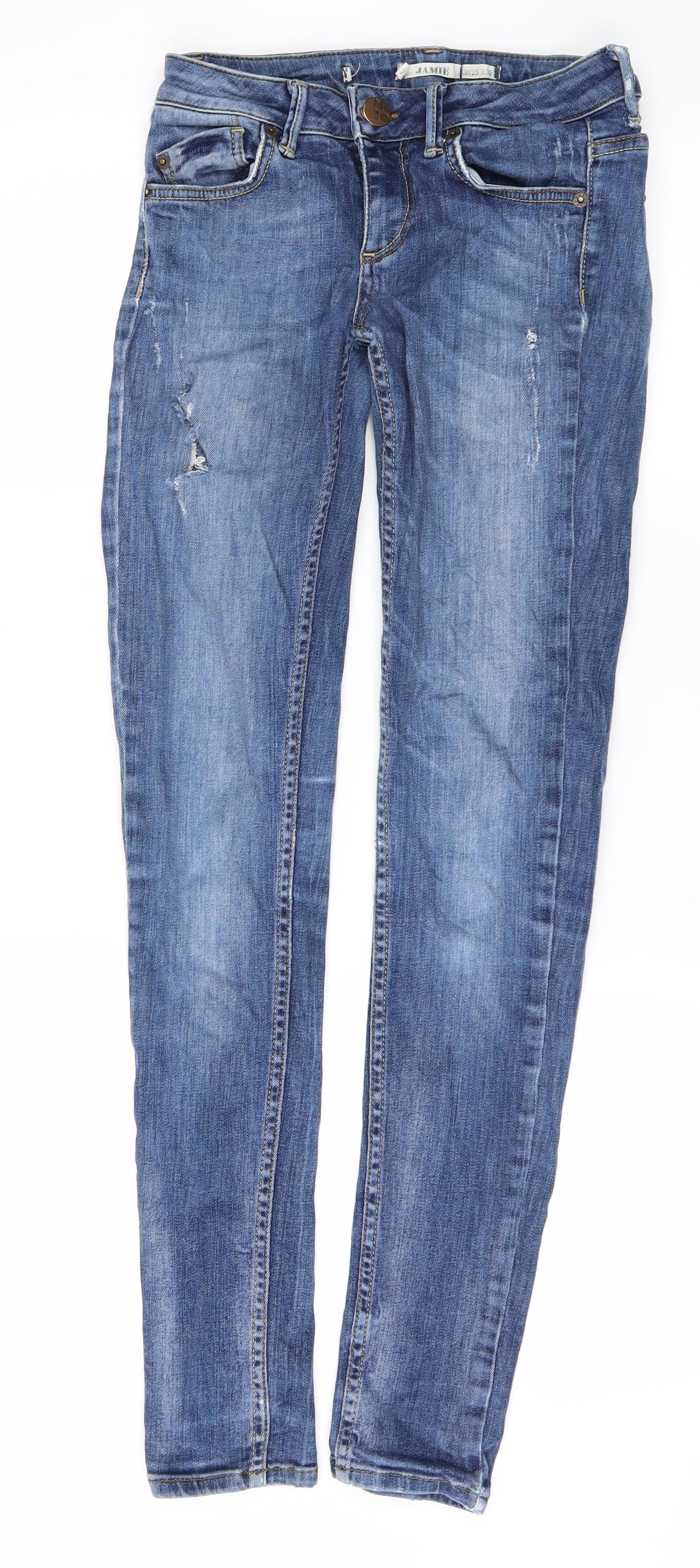Jamie Womens Blue  Denim Skinny Jeans Size 6 L28 in