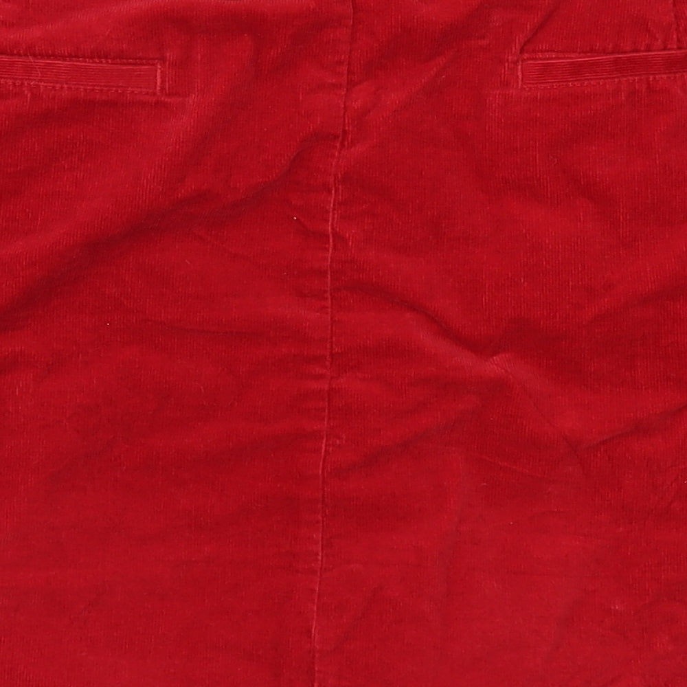 m&s Womens Red   A-Line Skirt Size 14