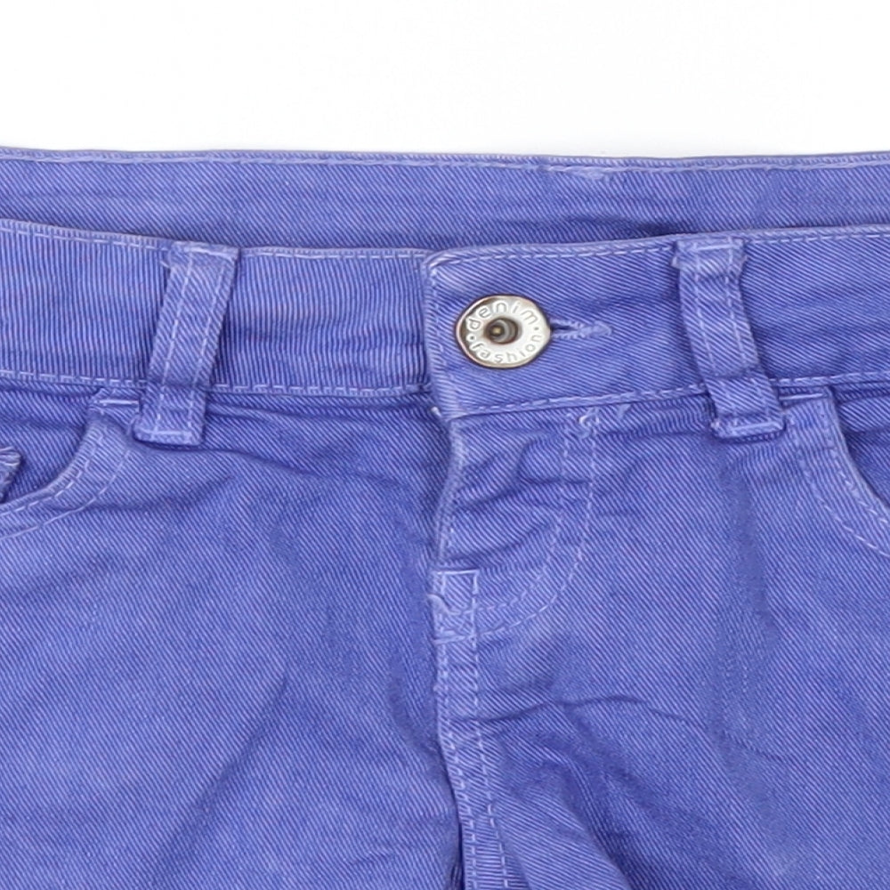 Preworn Womens Blue  Denim Cut-Off Shorts Size S