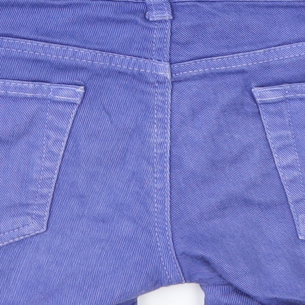 Preworn Womens Blue  Denim Cut-Off Shorts Size S