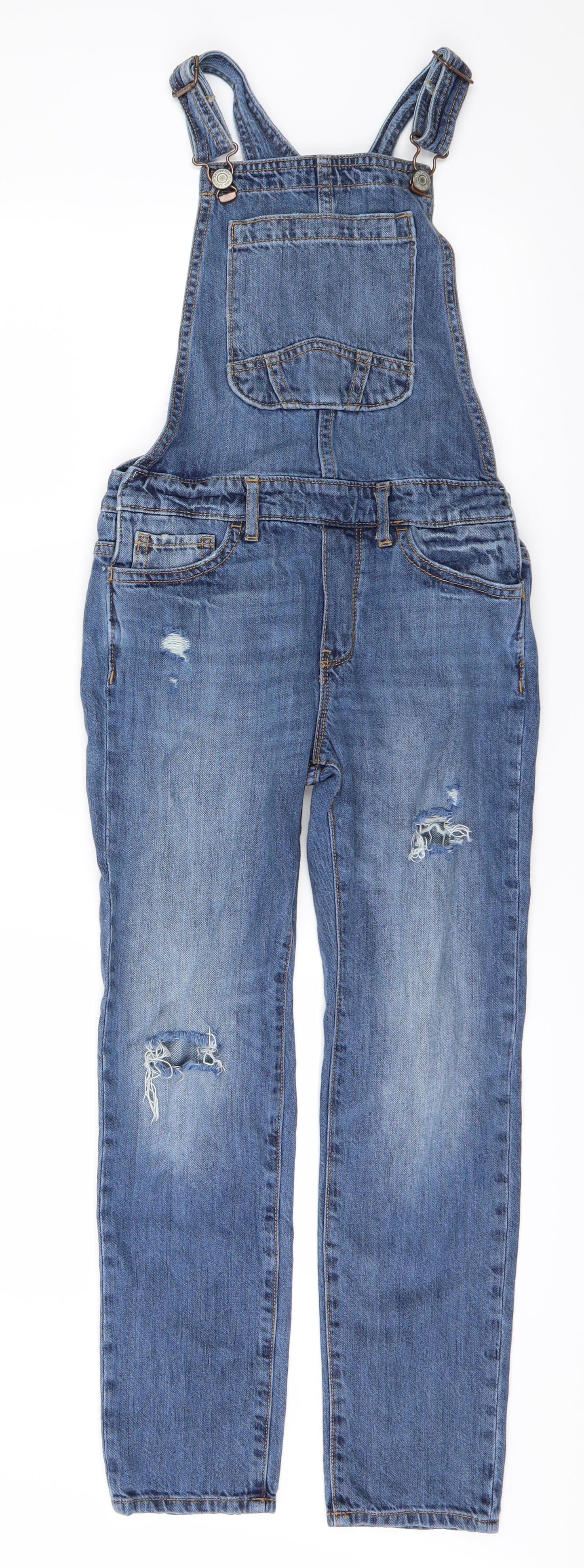 Gap Womens Blue  Denim Dungaree One-Piece Size M L23 in