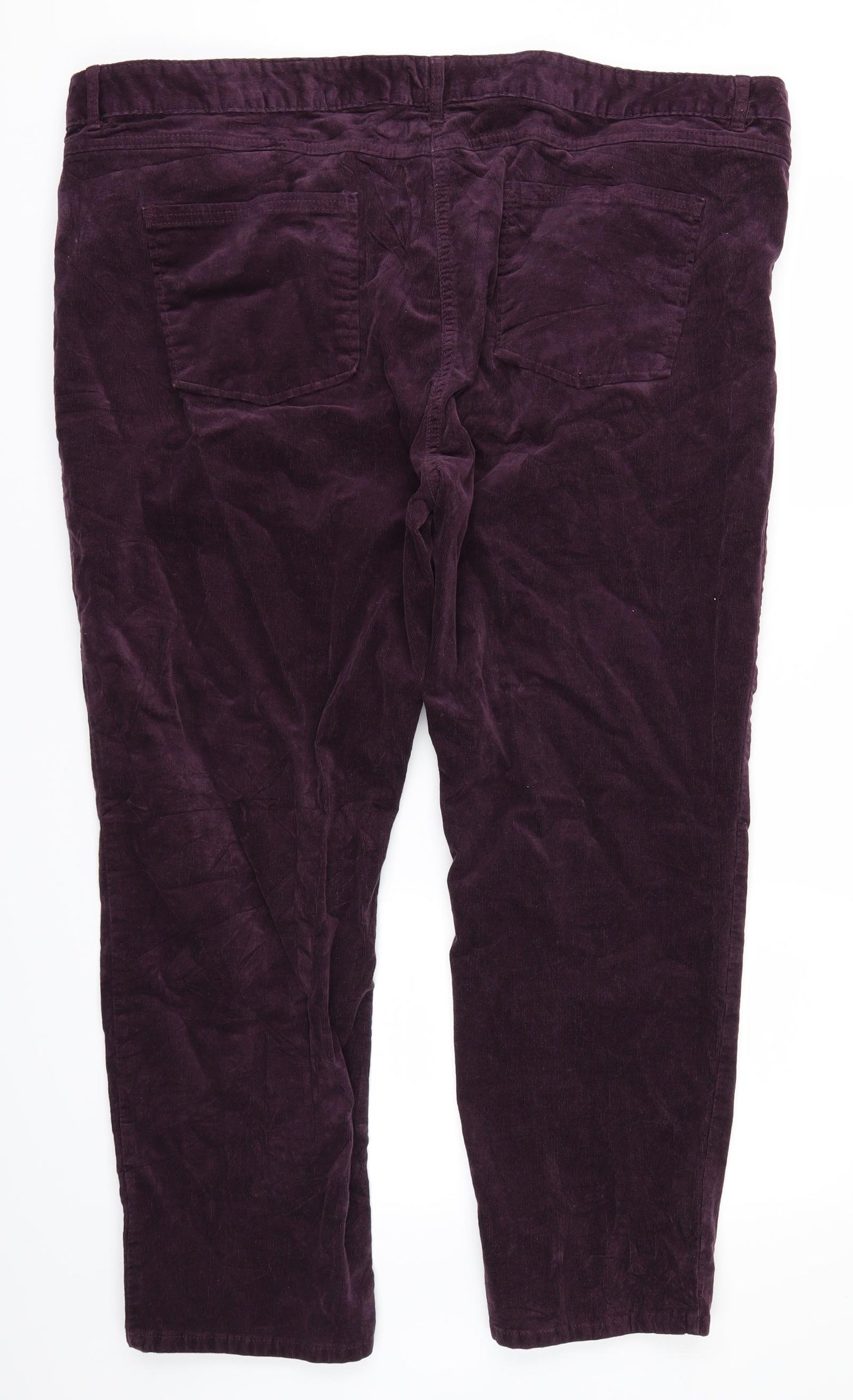 m&s Womens Purple   Straight Jeans Size 24 L27 in