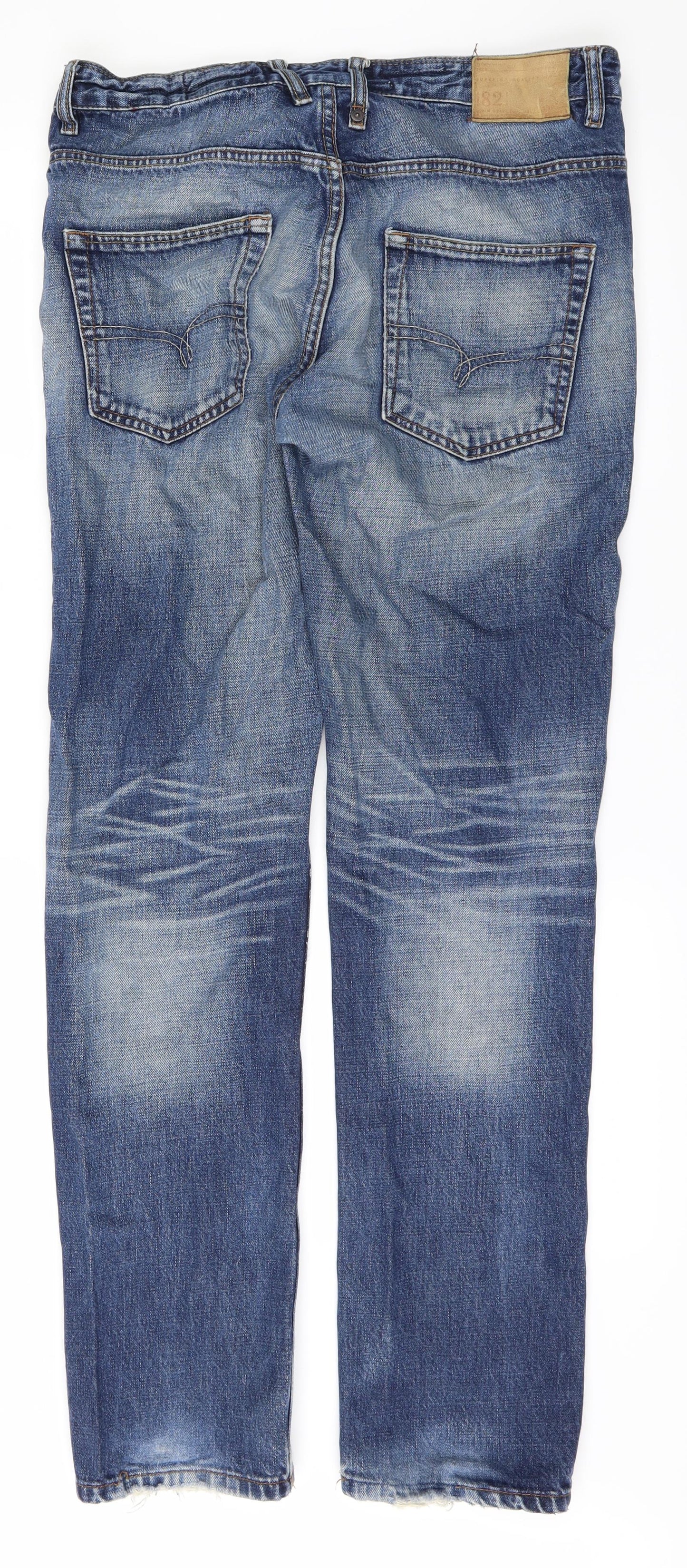 NEXT Mens Blue  Denim Straight Jeans Size 32 L32 in