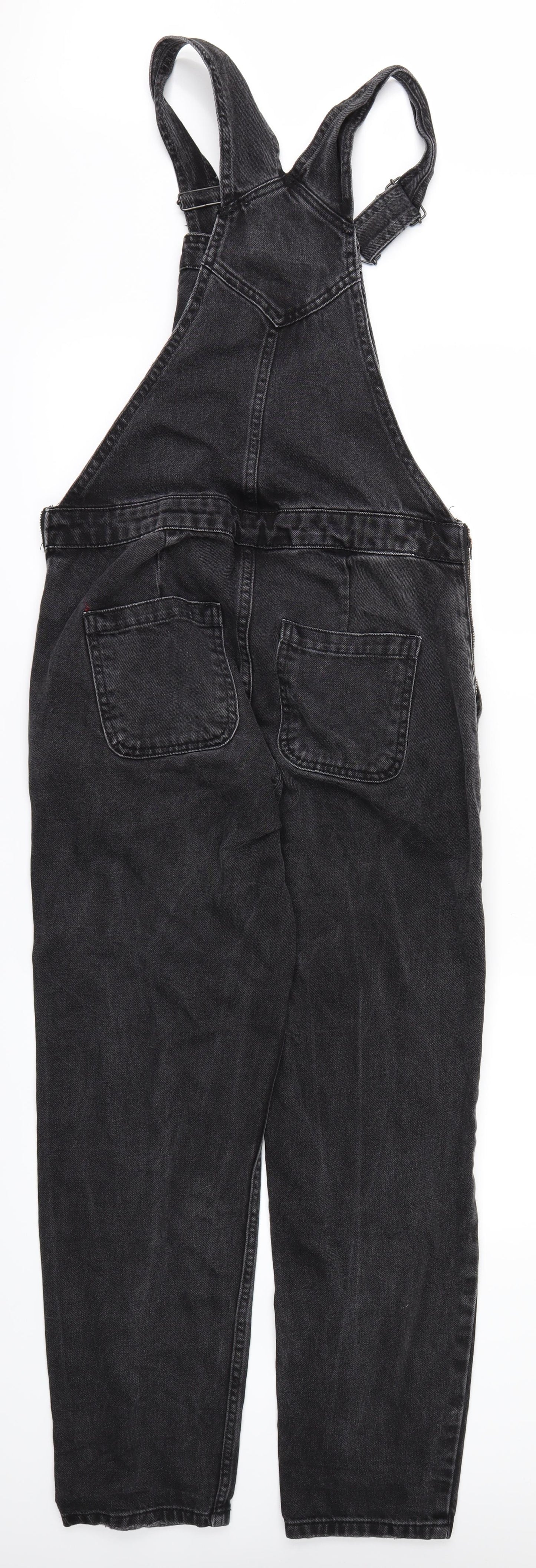 ASOS Womens Black  Denim Dungaree One-Piece Size 4 L27 in