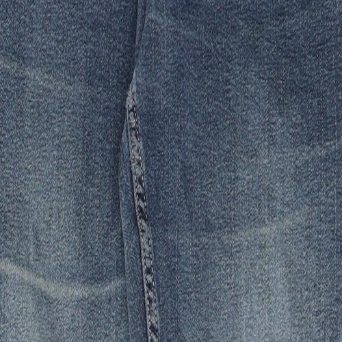 m&s Womens Blue  Denim Straight Jeans Size 12 L28 in