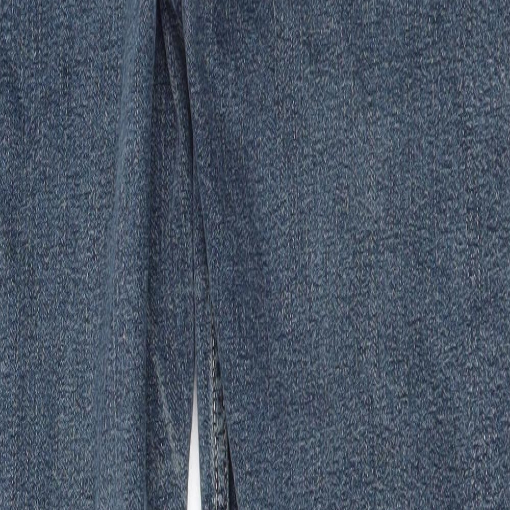 m&s Womens Blue  Denim Straight Jeans Size 12 L28 in
