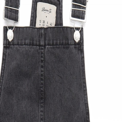 DenimCo Womens Black  Denim Tank Dress  Size 10