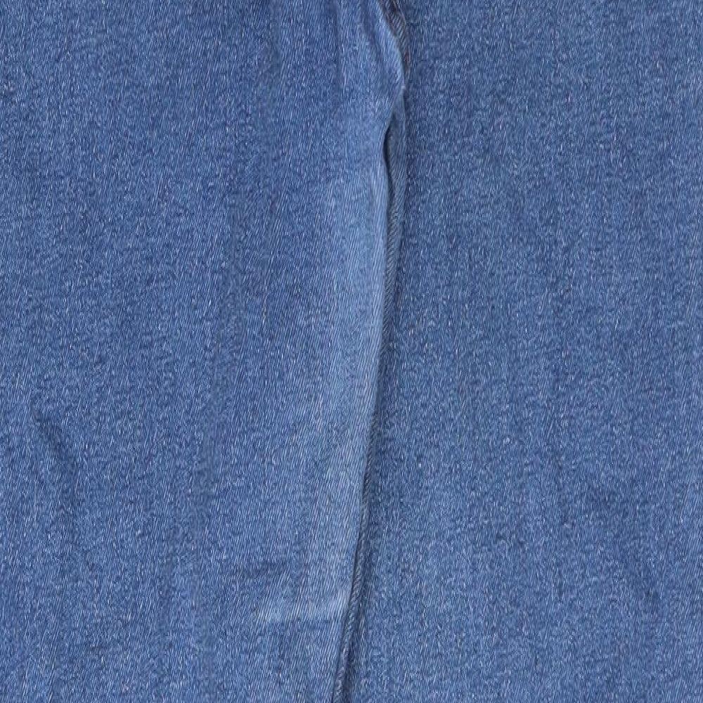 m&s Womens Blue  Denim Straight Jeans Size 16 L26 in