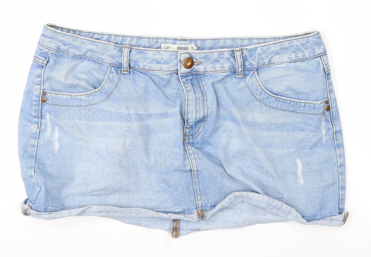 Denim Womens Blue  Denim A-Line Skirt Size 18