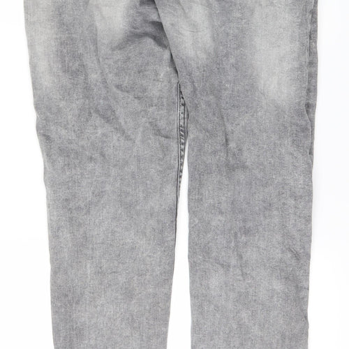 DenimCo Mens Black  Denim Skinny Jeans Size 34 L29 in