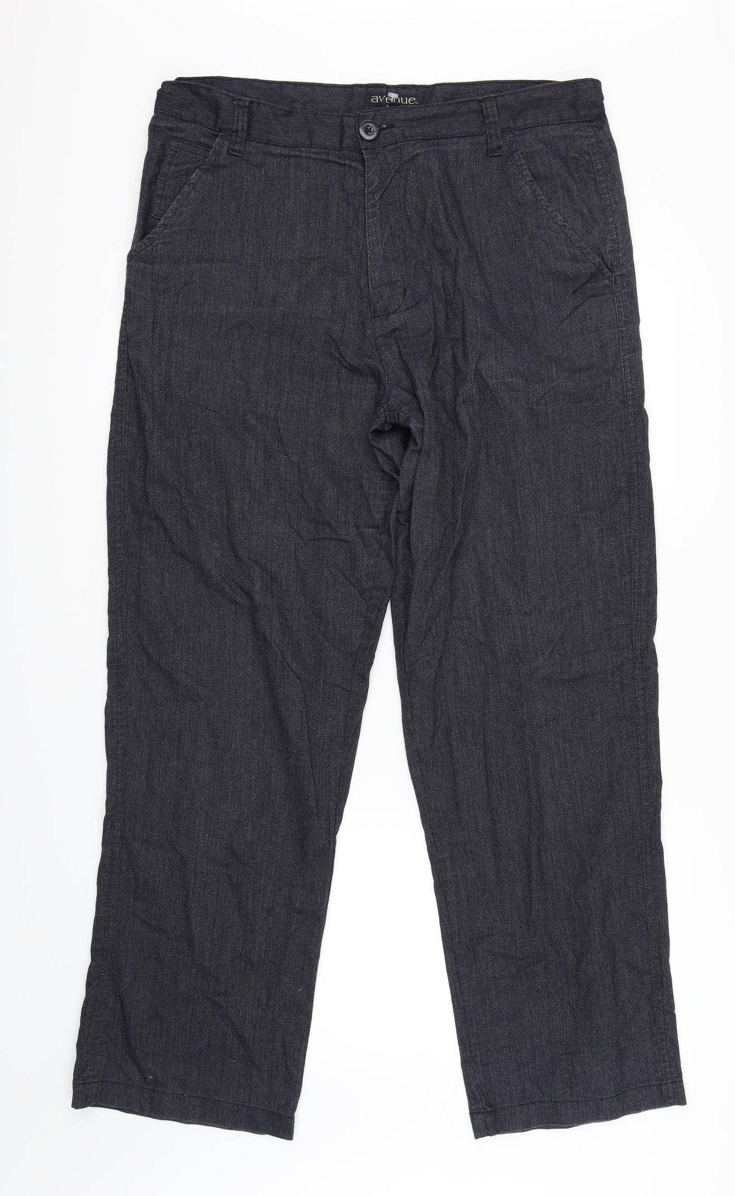 Avenu Womens Blue   Trousers  Size 16 L31 in