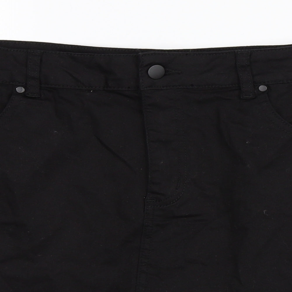 Boohoo Womens Black   A-Line Skirt Size 16