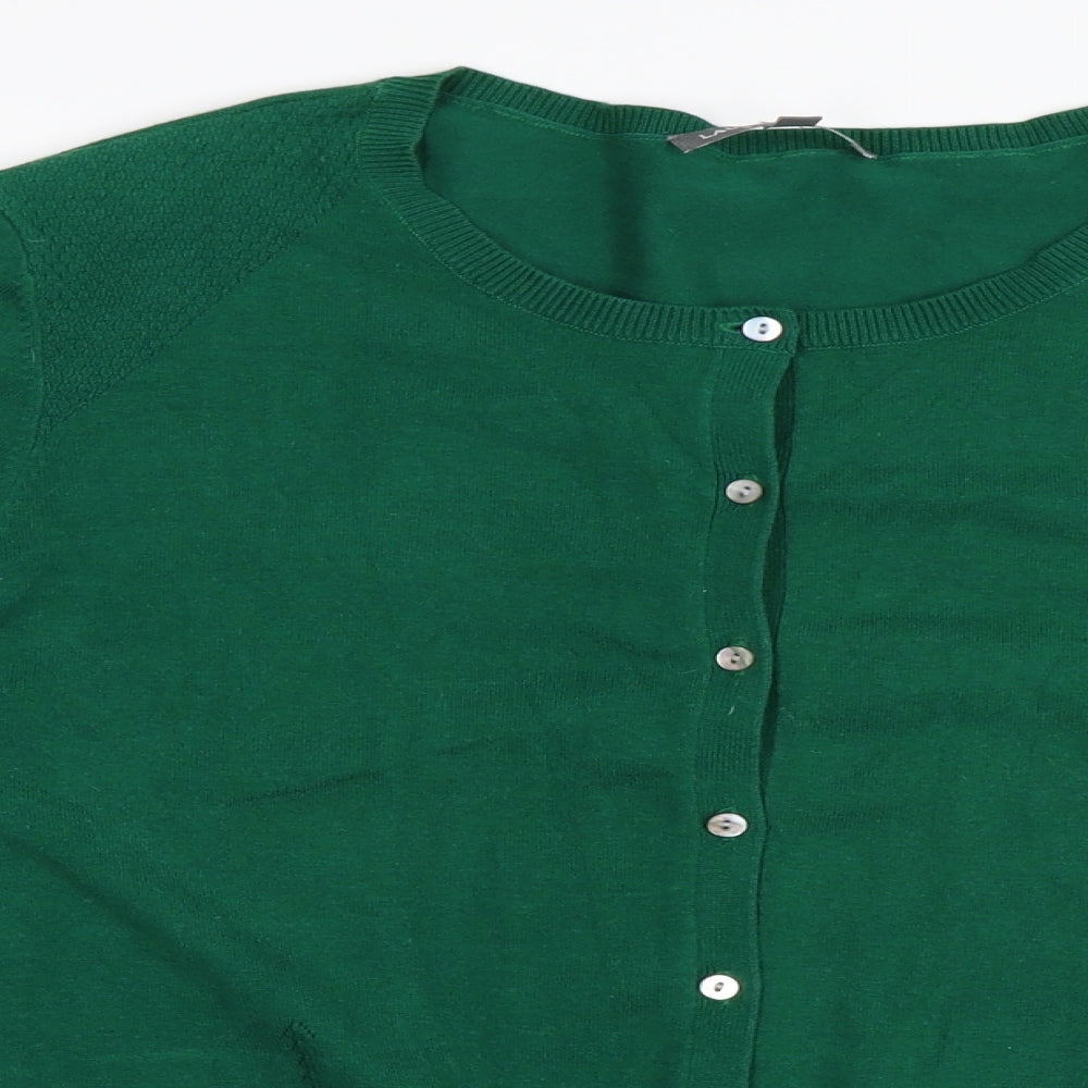 Laura Ashley Womens Green   Cardigan Jumper Size 16