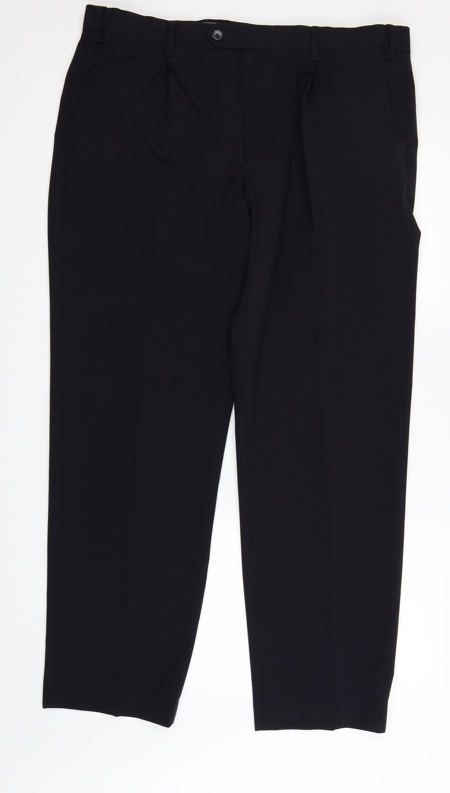 Marks and Spencer Mens Black   Trousers  Size 38 L31 in