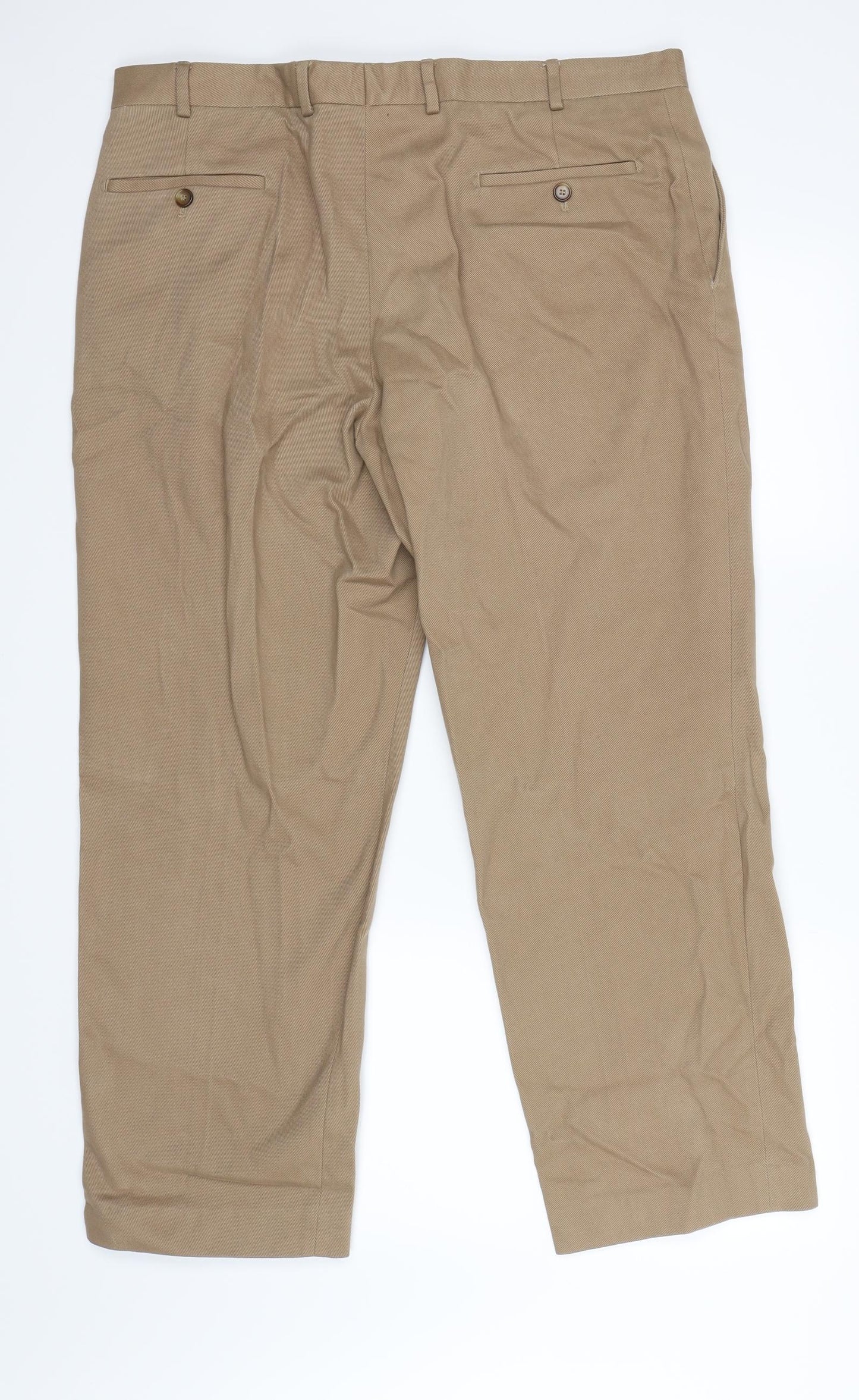 Marks and Spencer Mens Brown   Trousers  Size 38 L29 in